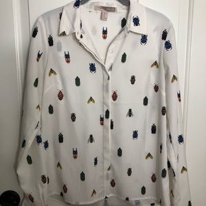 Forever 21 bug blouse.